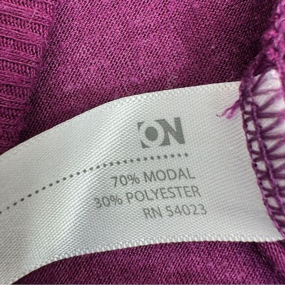 Old Navy Button V Neck Knit Top Shirt Purple Large - Picture 10 of 12